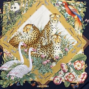 Salvatore Ferragamo silk scarf  vintage